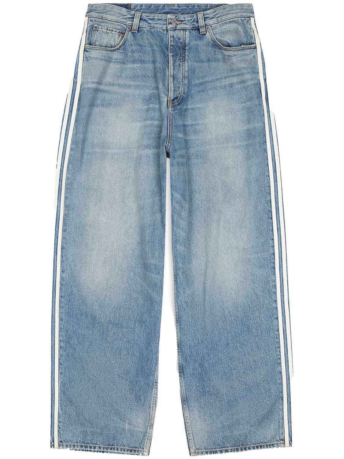 Balenciaga X adidas Straight-Leg-Jeans mit Streifen in Blau für Herren |  Lyst CH