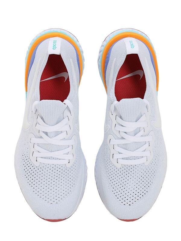 epic react flyknit 2 white orange