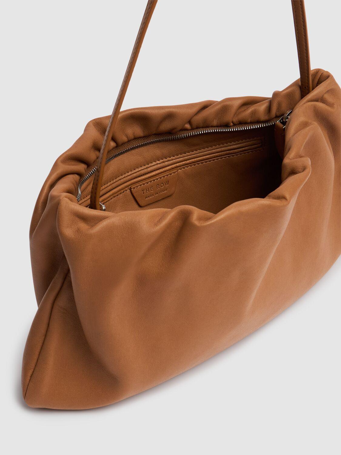 The Row Xl Bourse ナッパレザーショルダーバッグ ブラウン | Lyst