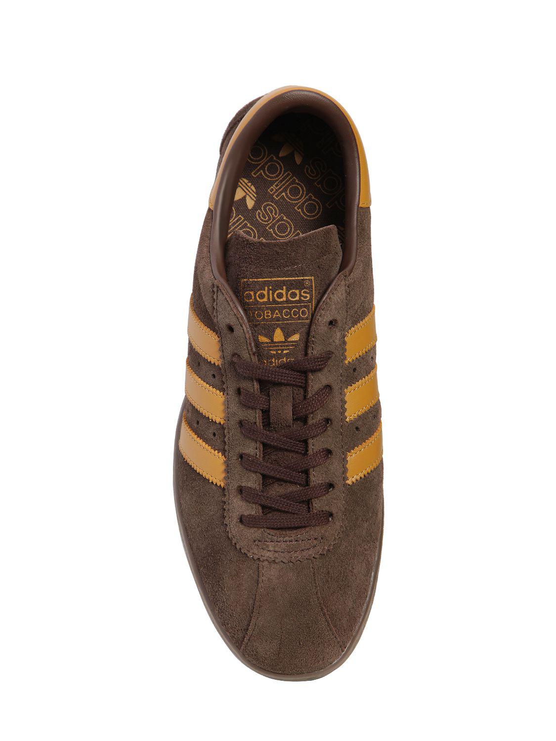 adidas Originals Tobacco Suede & Leather Sneakers in Brown for Men | Lyst UK