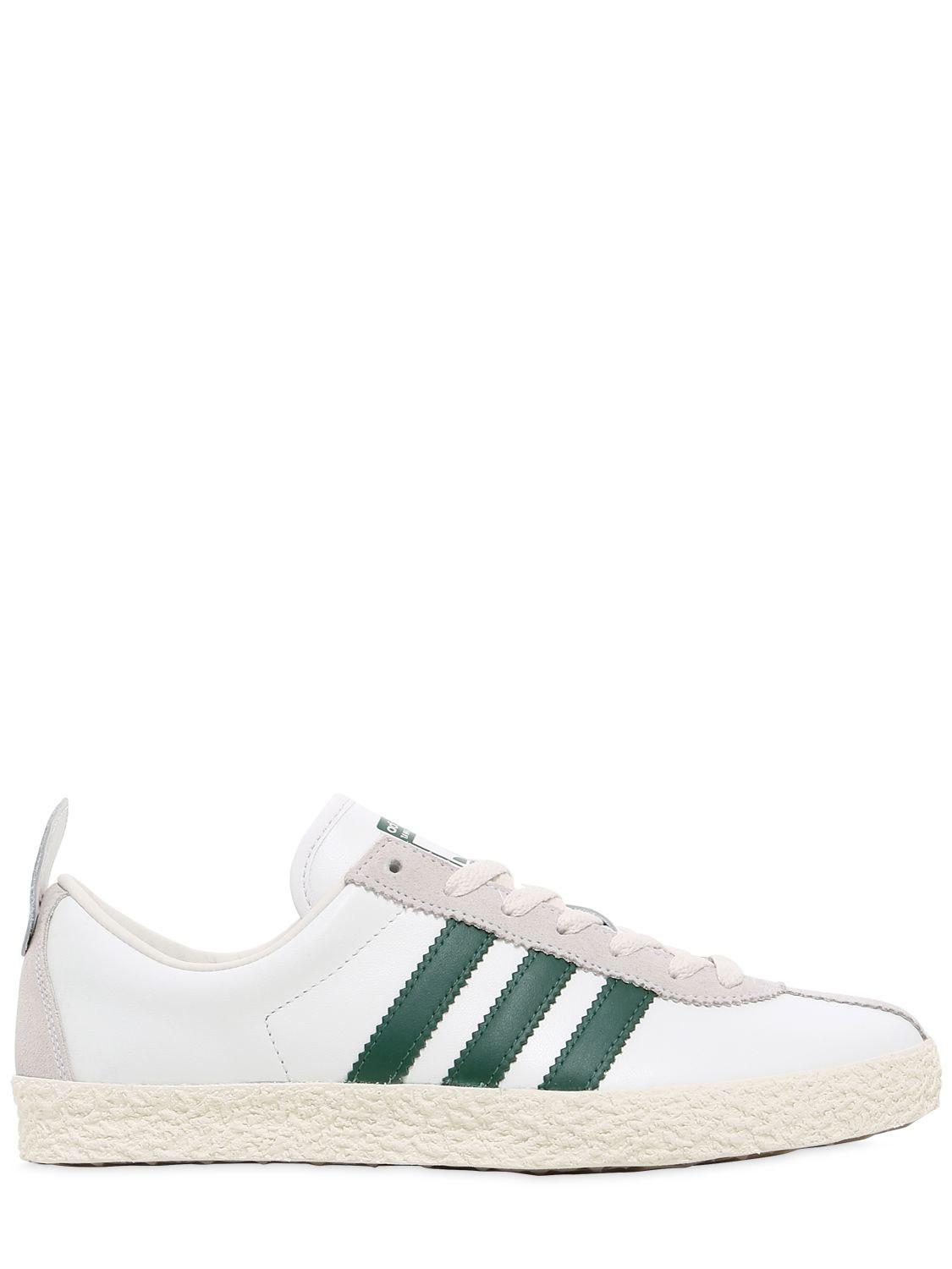 Lyst - Adidas Originals Spzl Trainer Leather Sneakers in White for Men