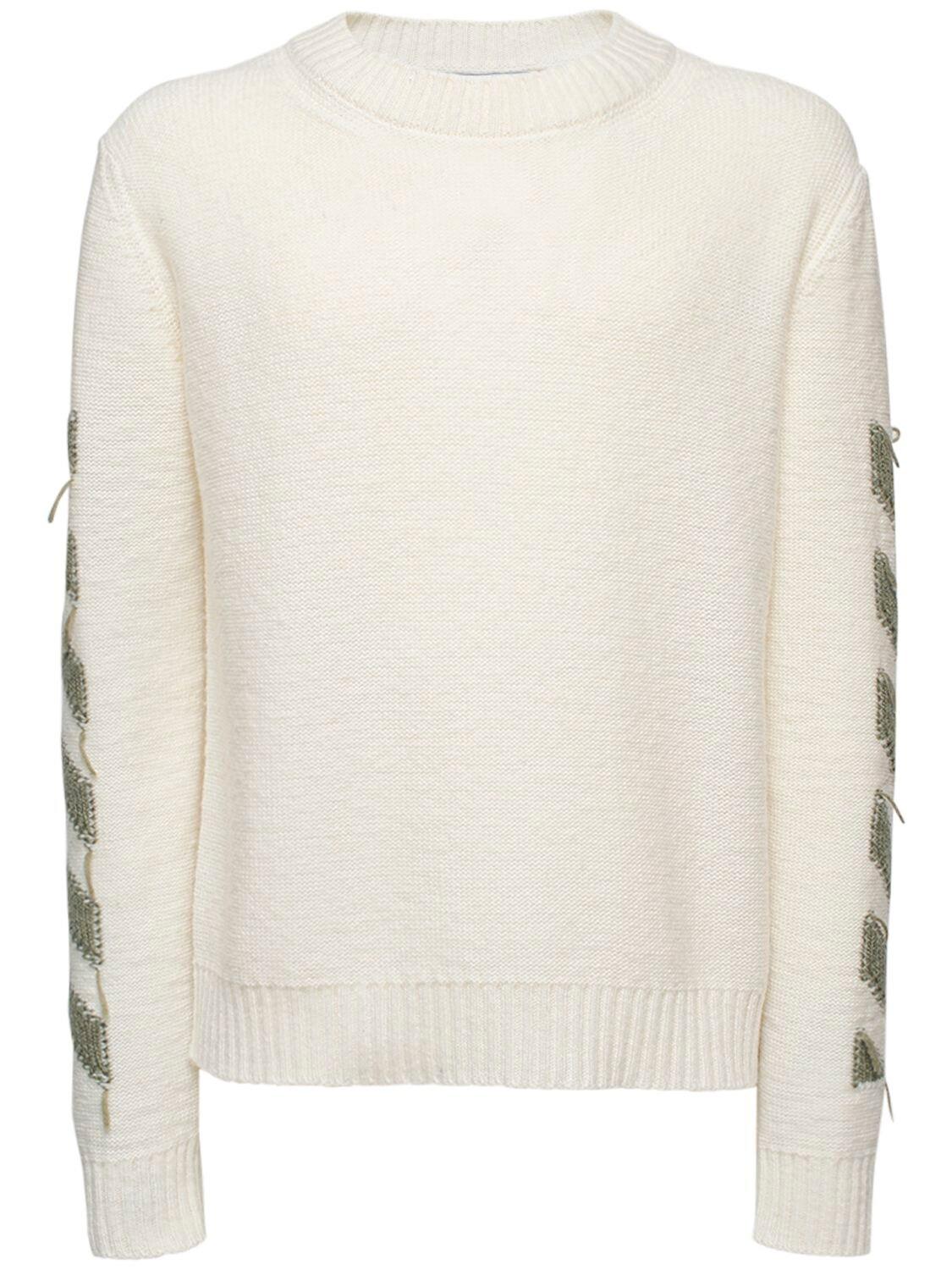 Off-White c/o Virgil Abloh Reverse Arrow Diag Knit Sweater for Men 