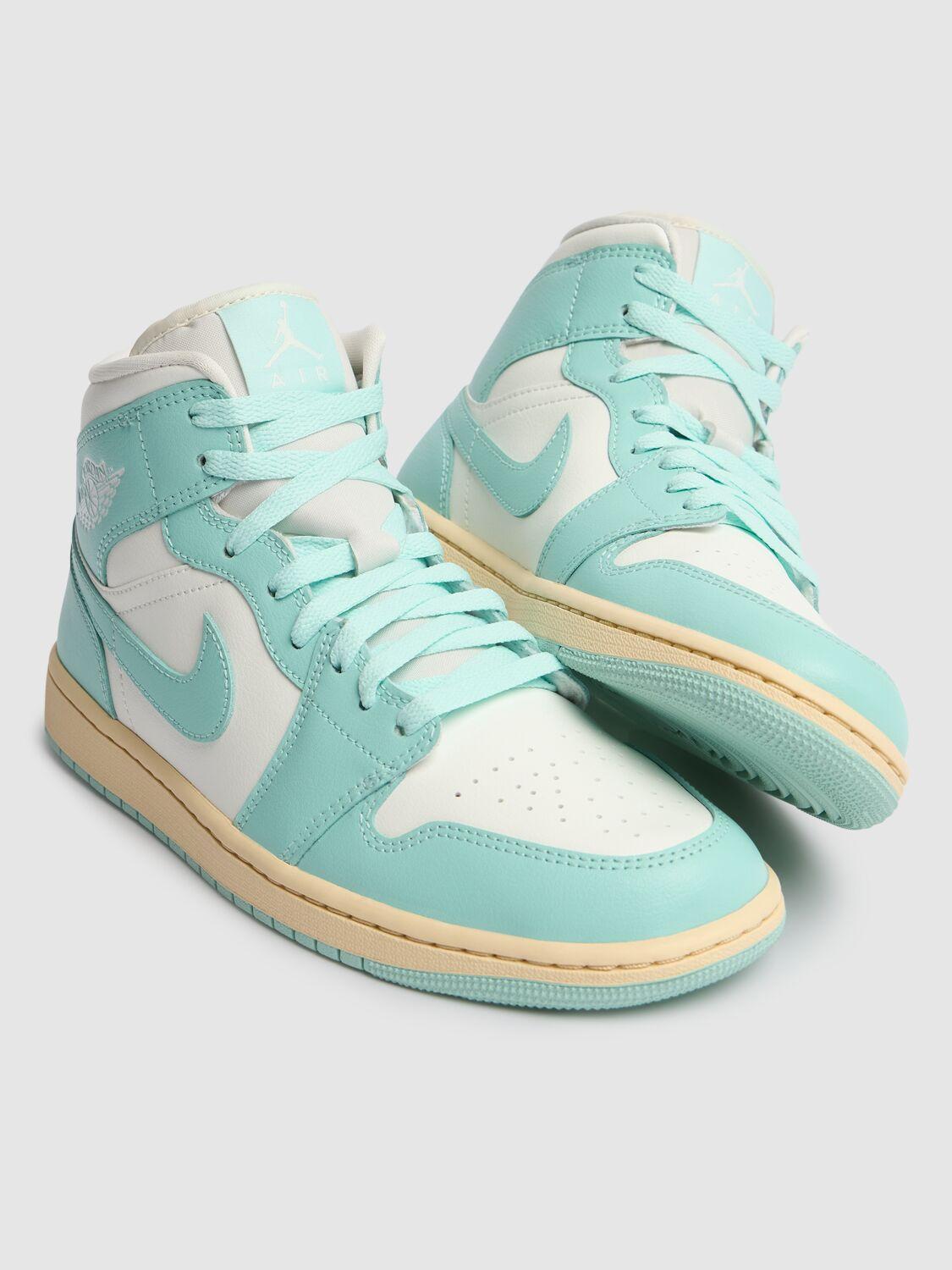 Nike Air Jordan 1 Mid Sneakers in Green Lyst UK
