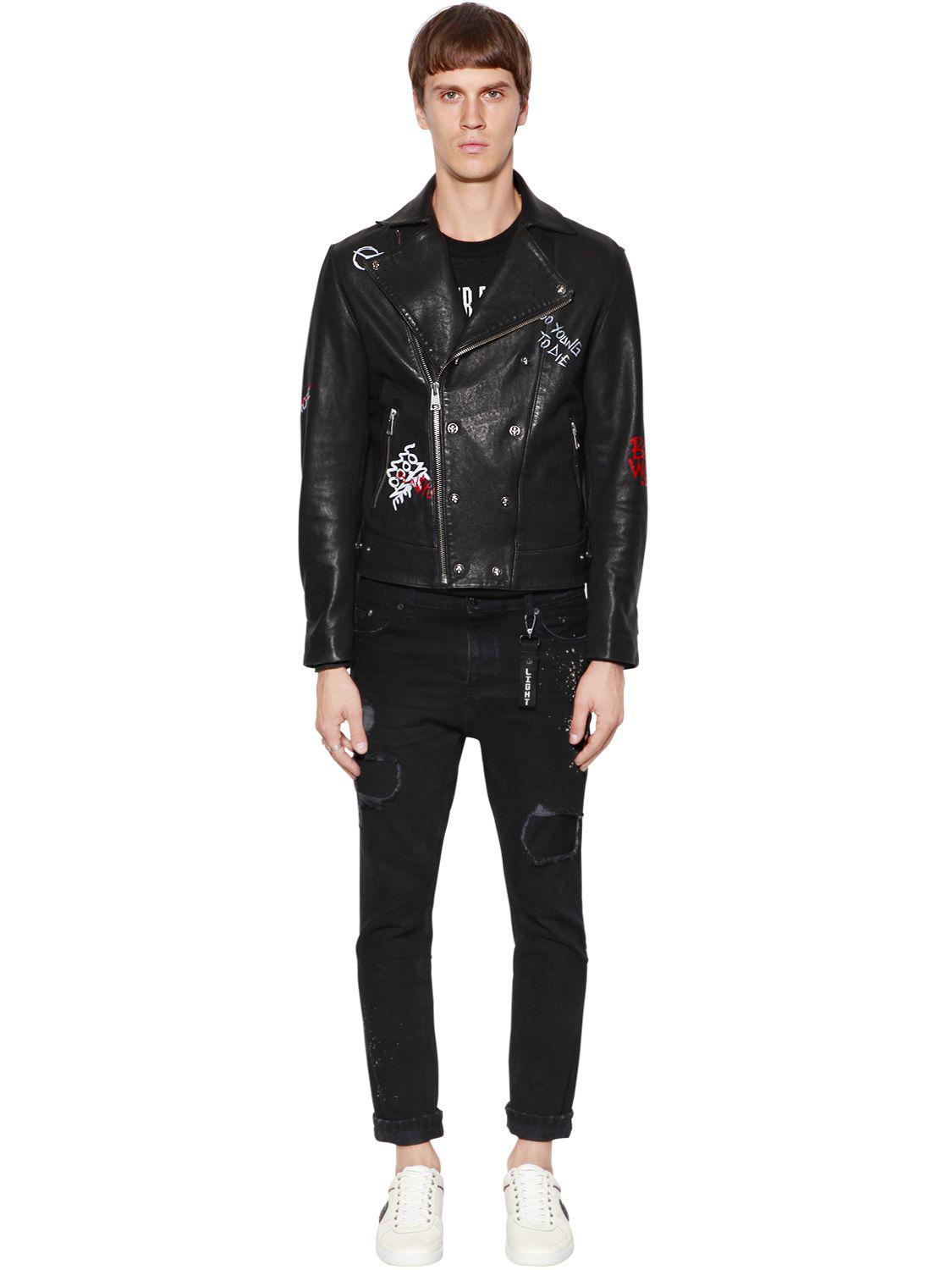 skull lab leather jacket