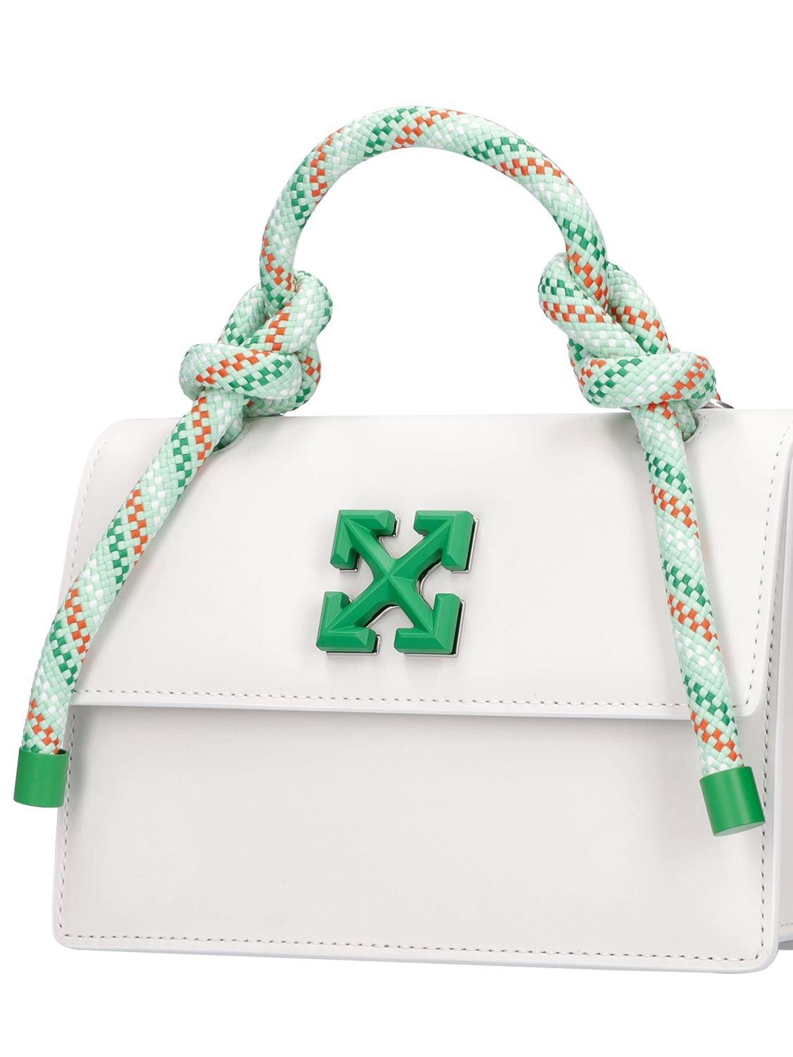 Off-White Jitney Top Handle Leather Shoulder Bag