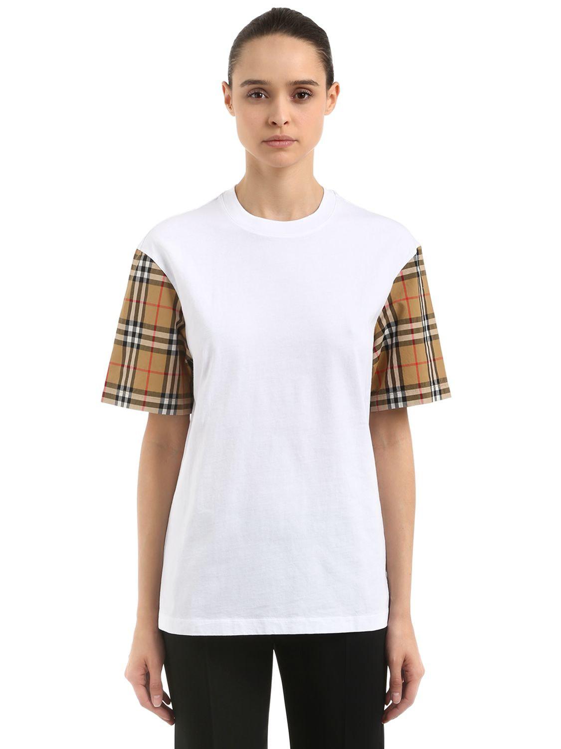Burberry Vintage Check Sleeve T Shirt 