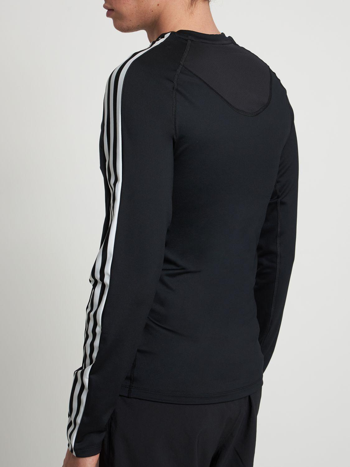 T shirt manches longues 3 bandes adidas Originals pour homme en