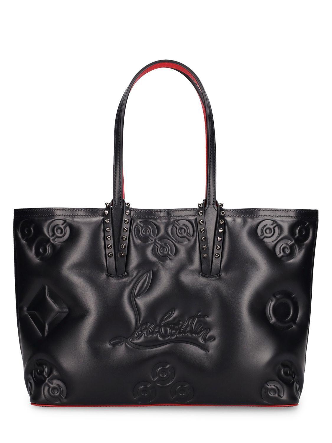 Christian Louboutin Loubinthesky Cabata Small Padded Tote in Black | Lyst