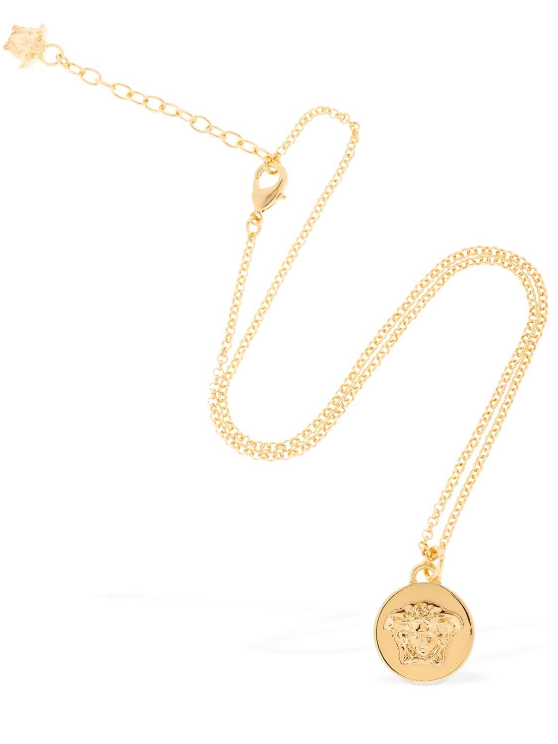 Versace Medusa Coin Necklace - Save 10% | Lyst