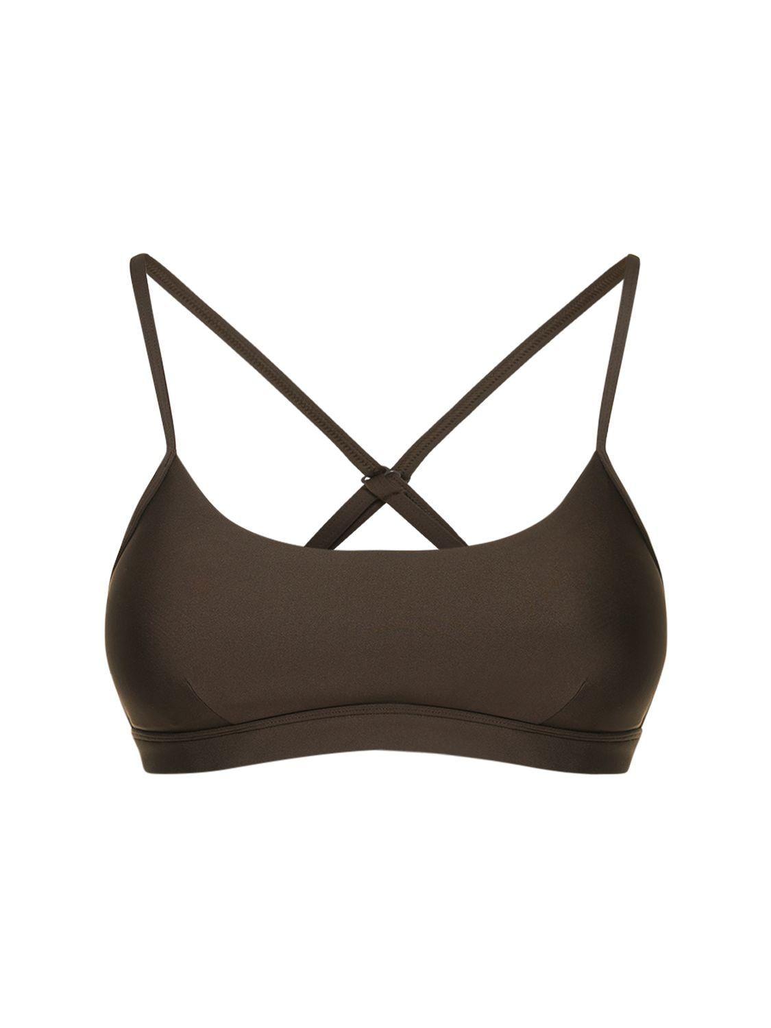 Alo Yoga Airlift Intrigue Bra in Brown