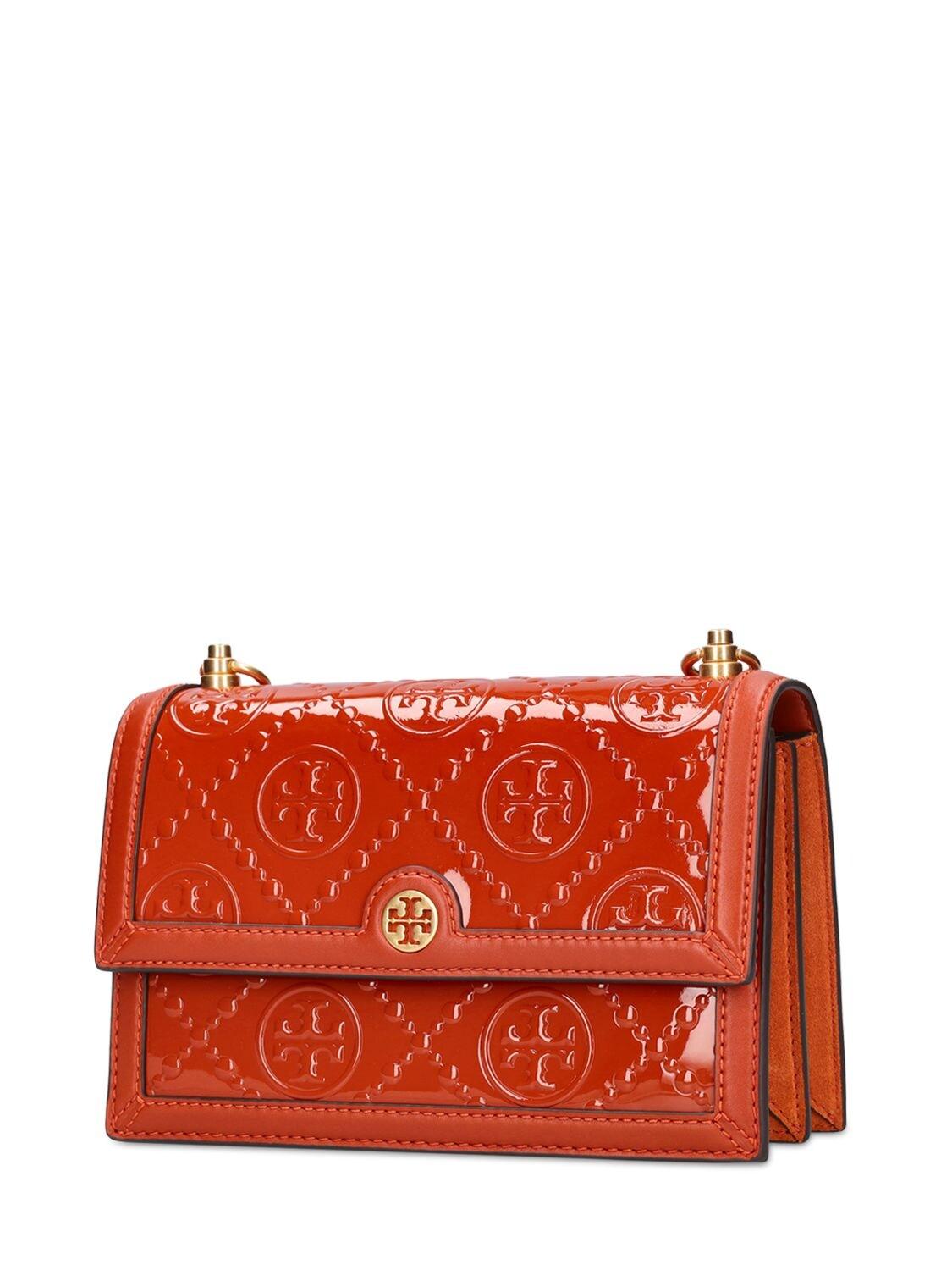 T Monogram Contrast Embossed Wallet Crossbody: Women's Handbags, Mini Bags