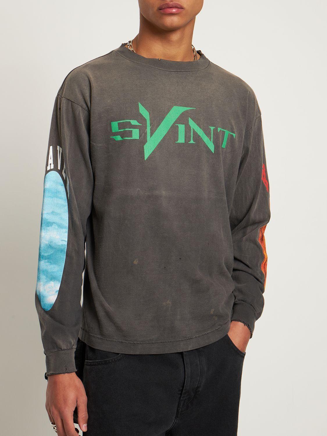 Saint Michael Vlone X T-shirt in Gray for Men | Lyst