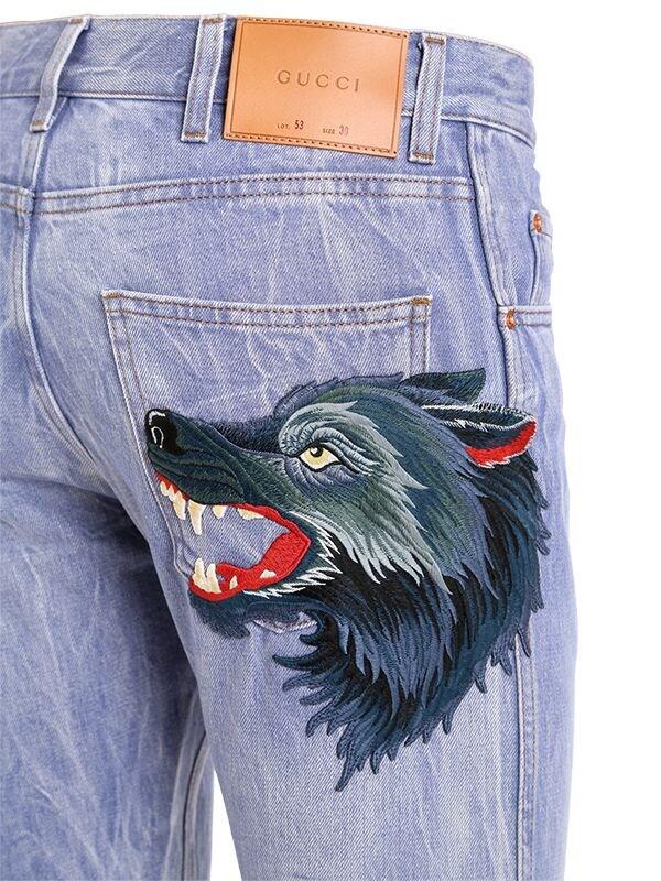gucci wolf jeans