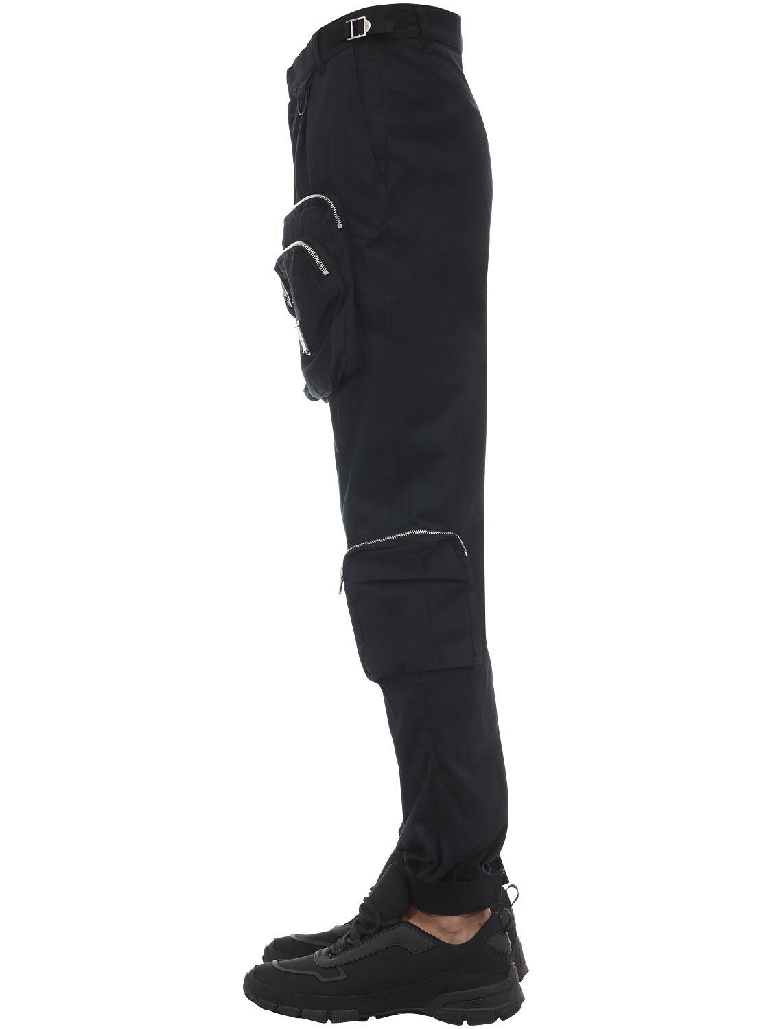 Represent Cotton Cargo Pants in Black for Men - Lyst
