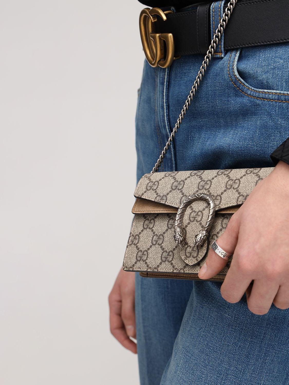 Gucci Dionysus Super Mini Printed Coated-canvas And Suede Shoulder Bag -  Save 36% - Lyst