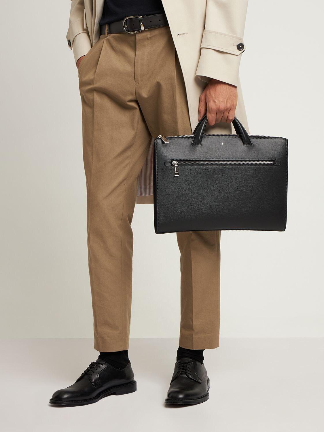 Slim Leather Briefcase