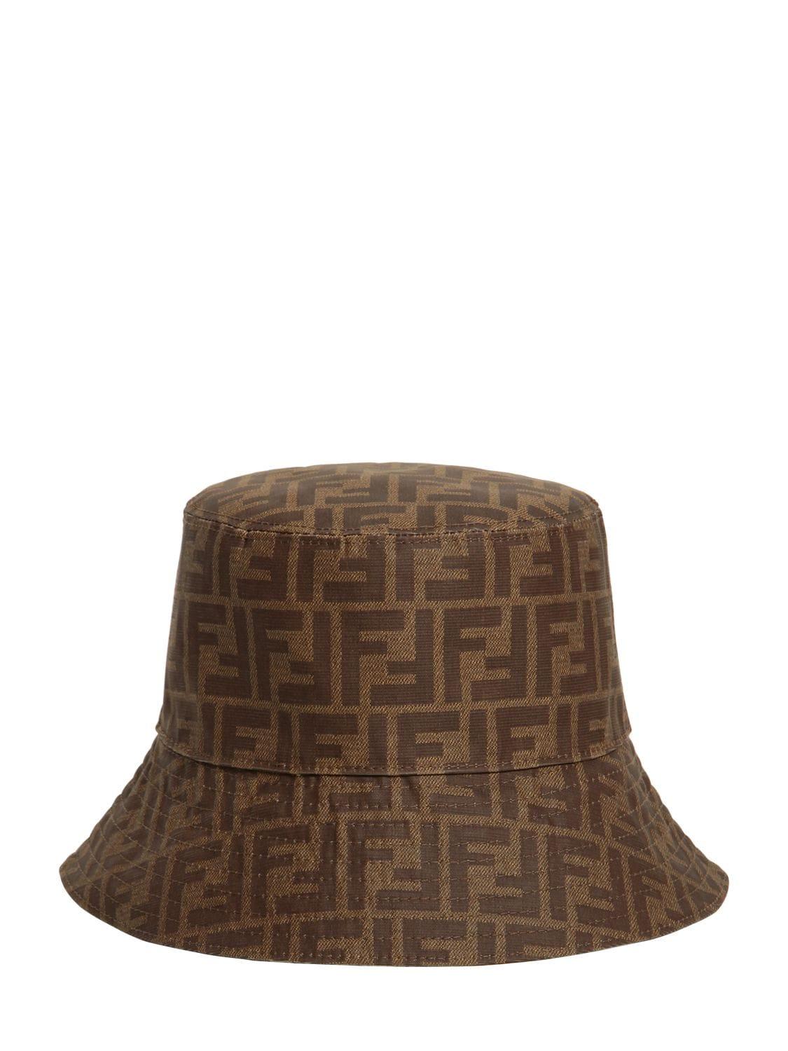 Fendi Reversible Ff Bucket Hat in (Brown) Men - Lyst