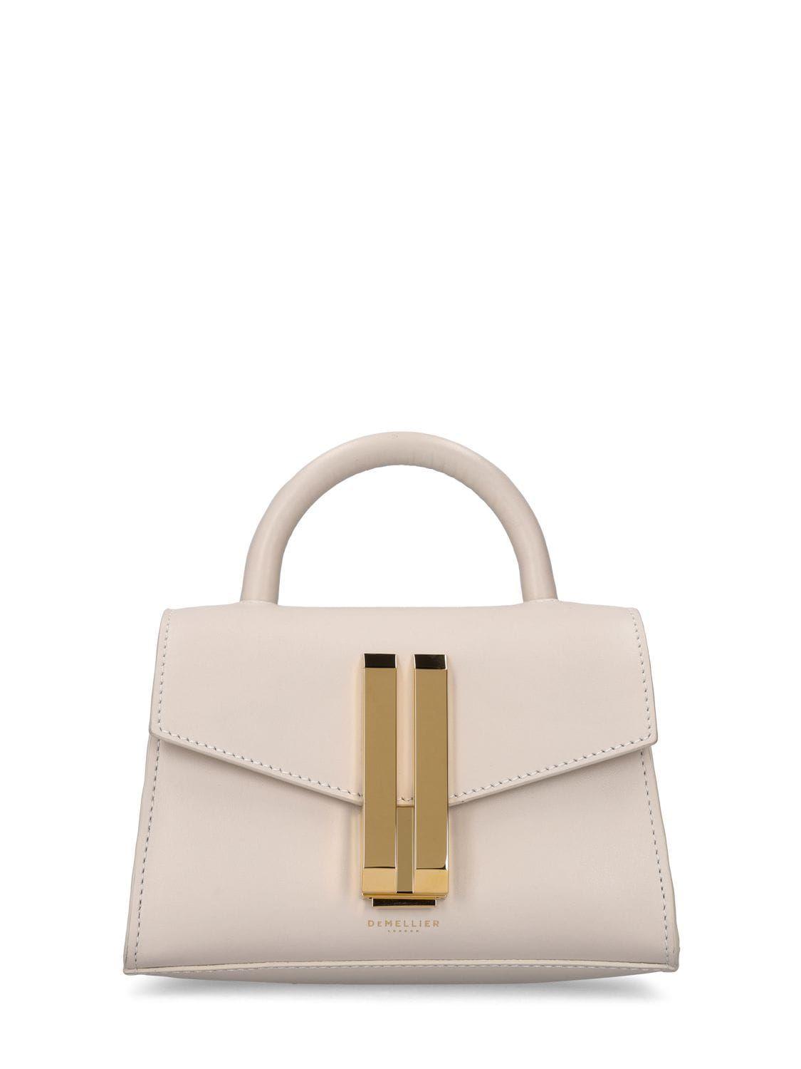 DeMellier Nano Montreal Smooth Leather Bag in White Lyst