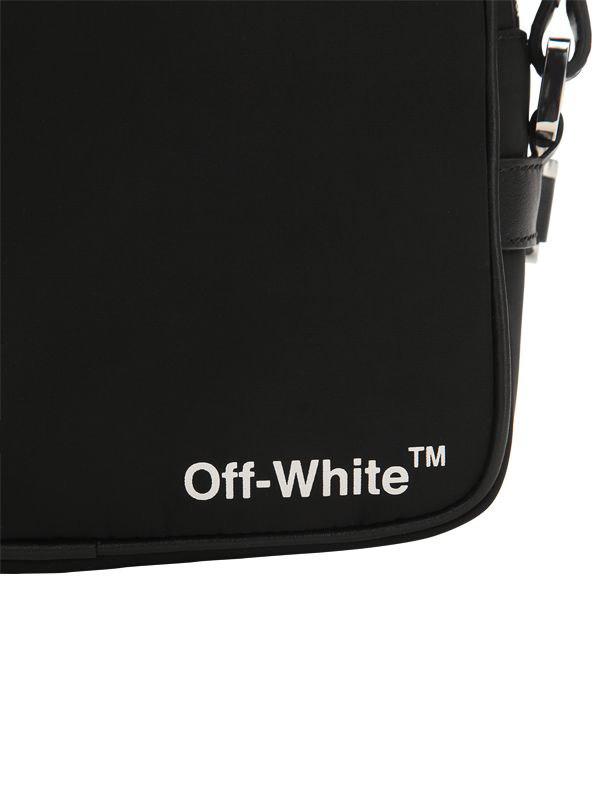 Off-White c/o Virgil Abloh Nylon Crossbody Bag W/ Logo Webbing in Black for  Men