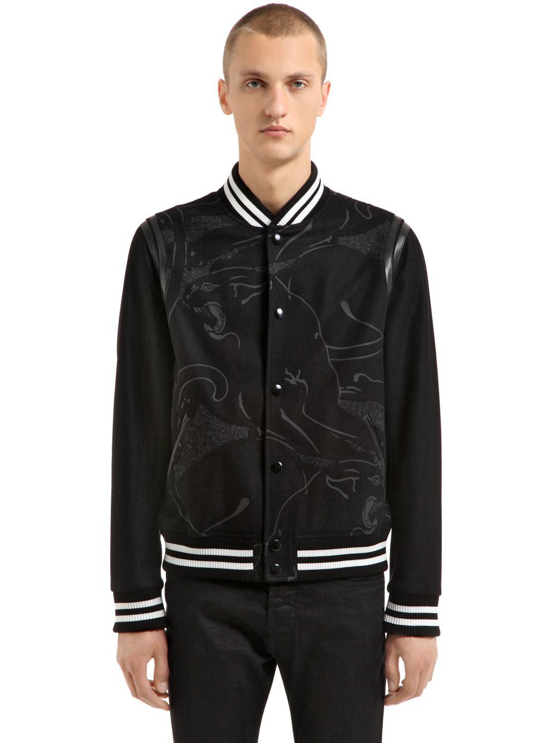 valentino panther leather wool varsity jacket - www.beststrollersreview.net...