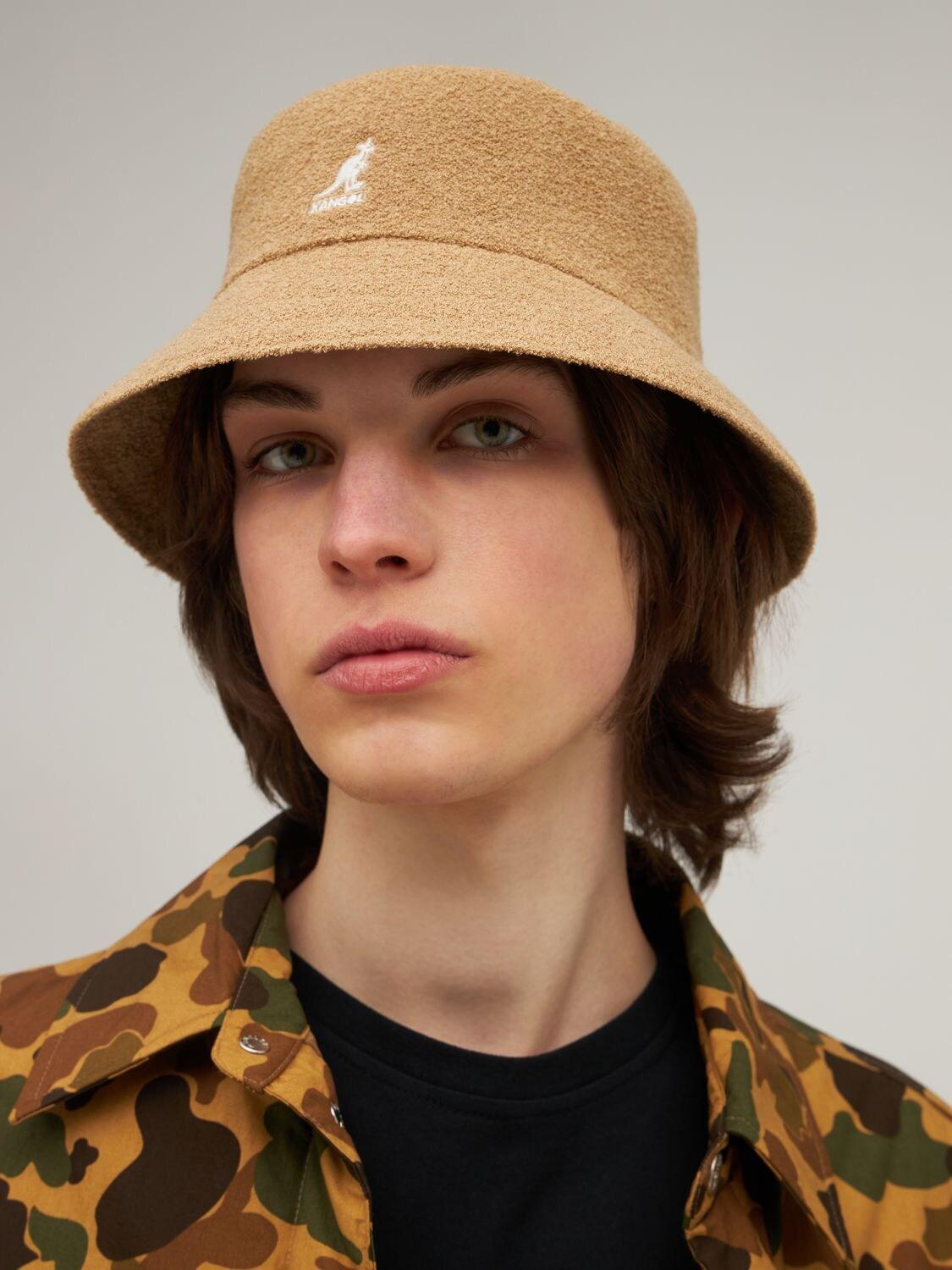 Kangol Bermuda Bucket Hat in Beige 