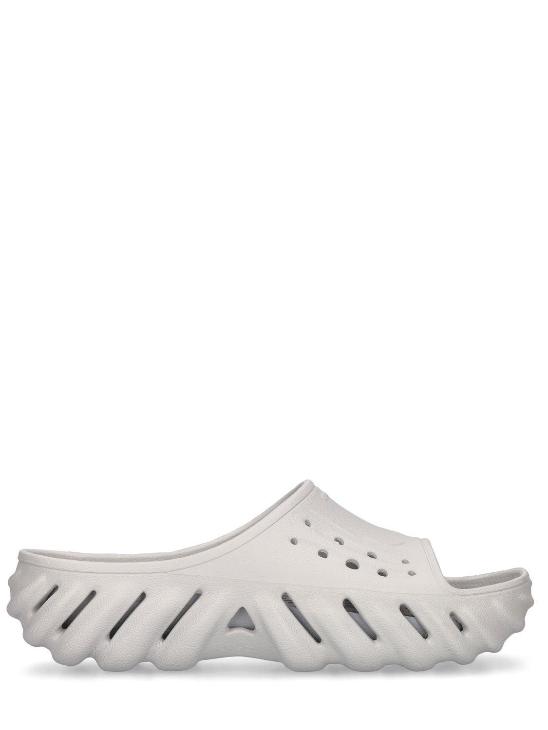 Crocs™ Echo Slide Sandals in White for Men | Lyst