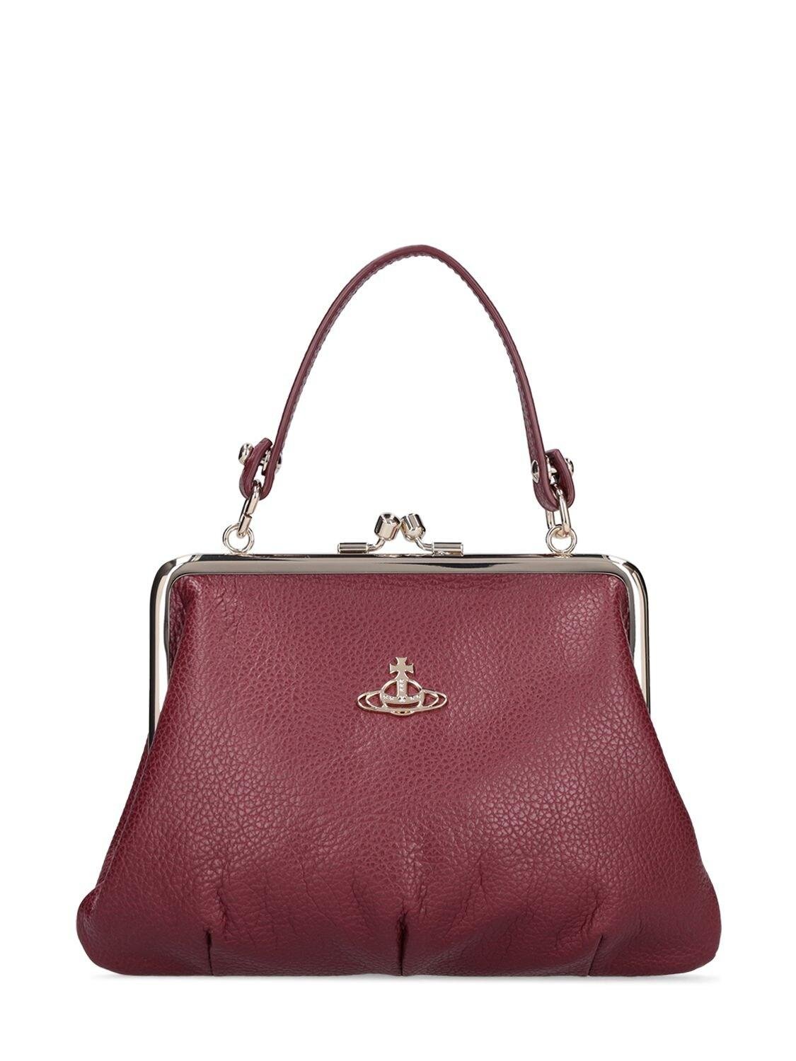 Vivienne Westwood Granny Frame Grained Leather Bag in Purple Lyst