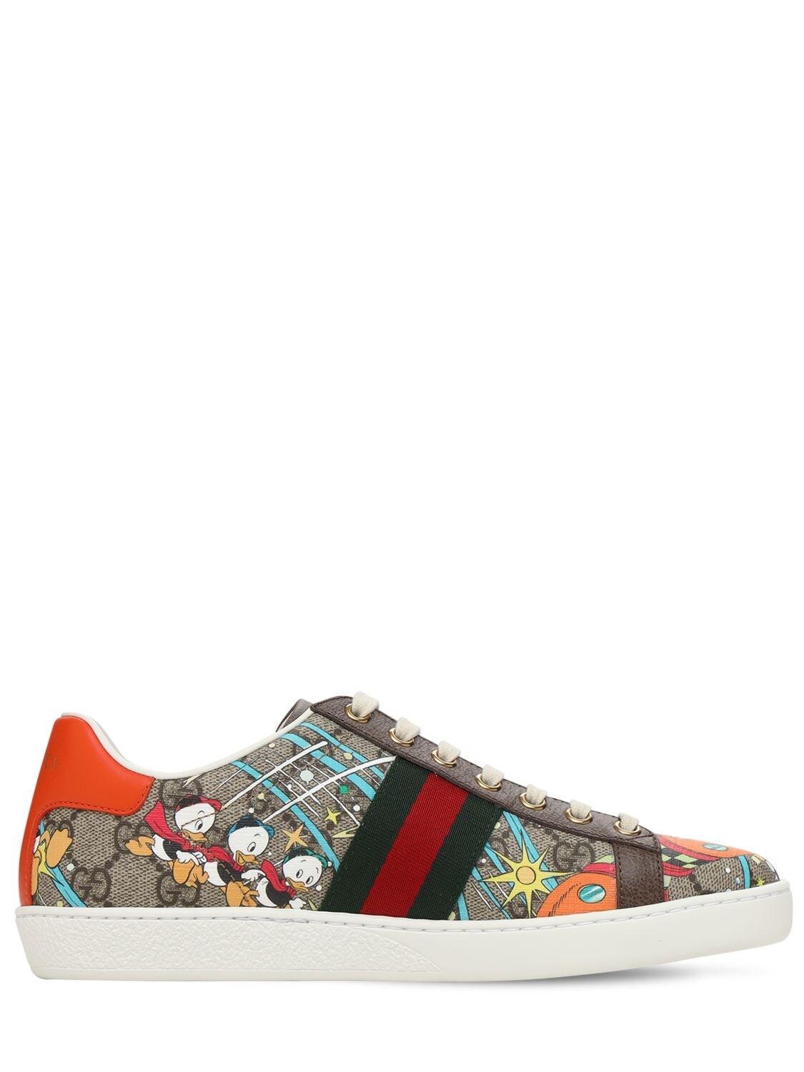 Gucci New Ace Donald Duck Sneakers Lyst