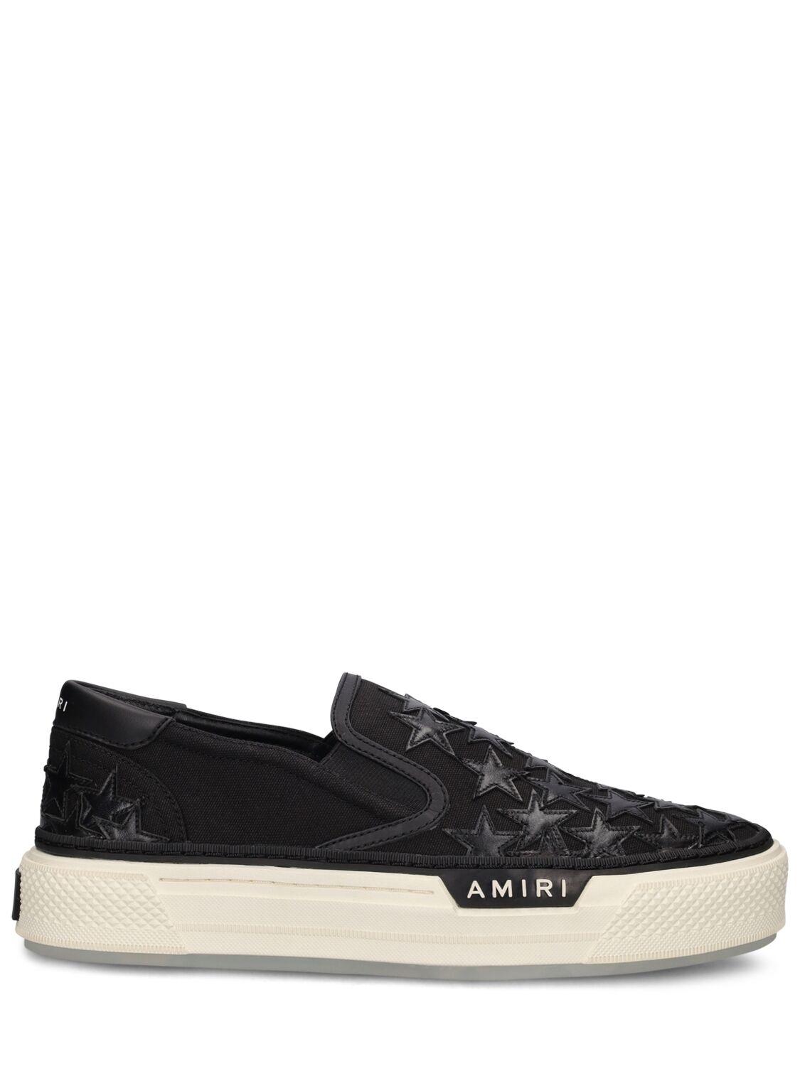 Amiri Stars Court Slip on Sneakers in Black for Men Lyst