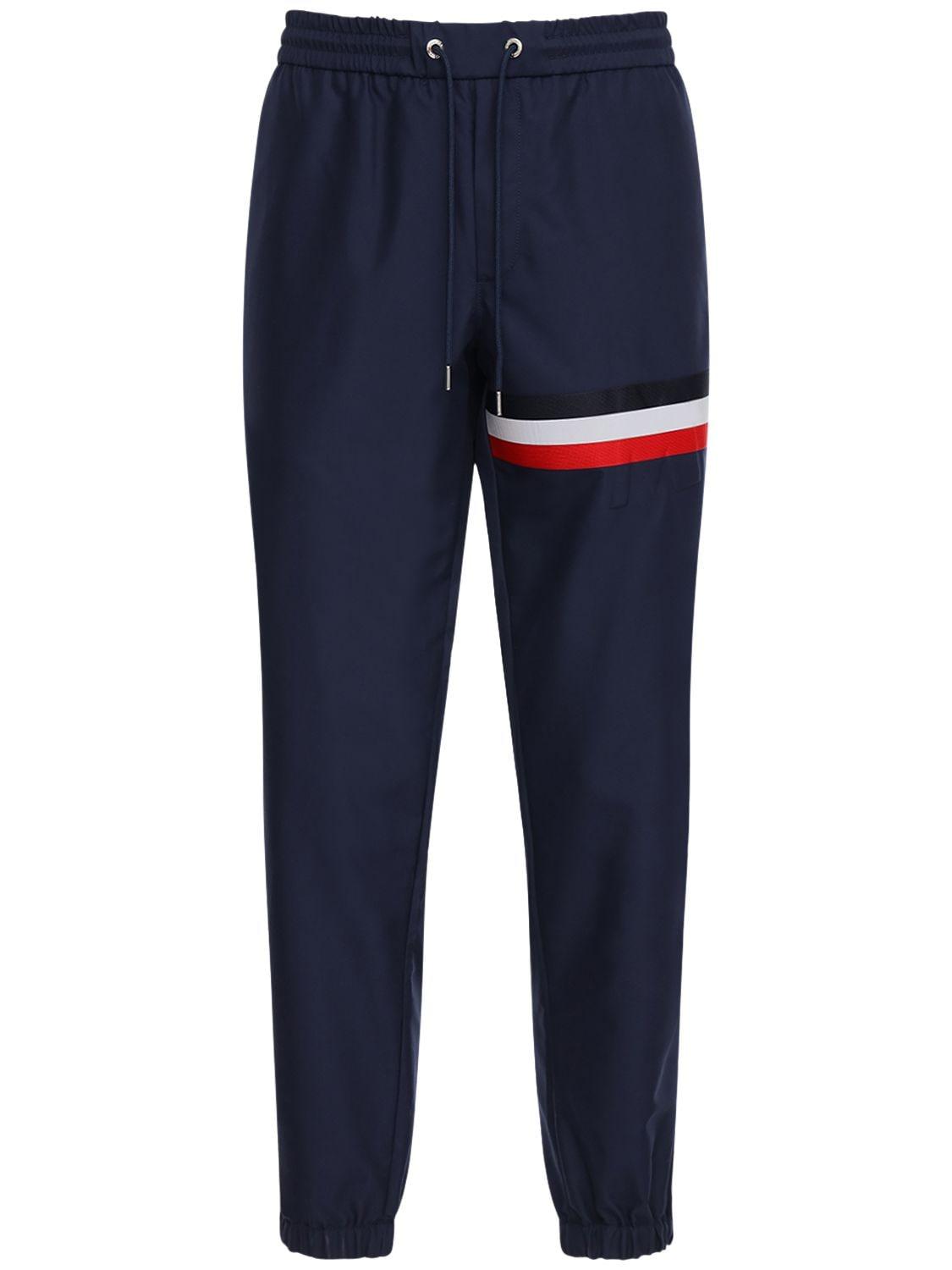 Moncler Synthetic Reflective Nylon Track Pants in Navy (Blue) for Men ...