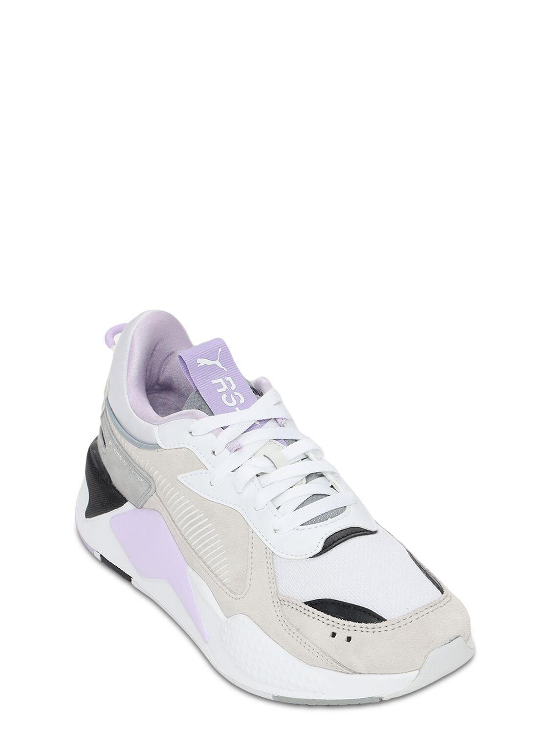 PUMA Rs-x Reinvent Sneakers in White/Lilac (White) | Lyst