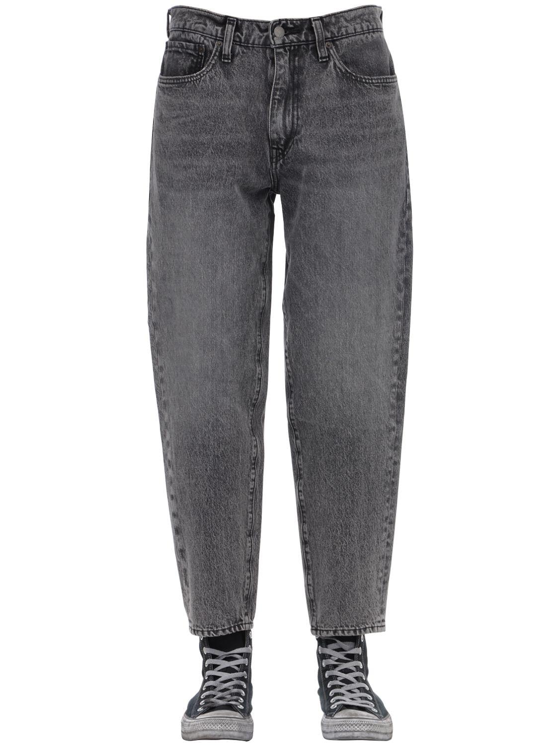 Levi's 562 Loose Taper Adjustable Denim Jeans in Black for Men - Lyst