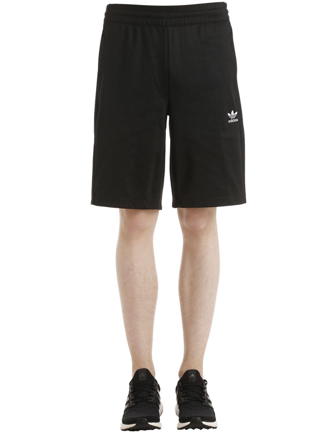 adidas Originals Adibreak Tear Away Track PiquÃ© Shorts in Black for Men - Lyst