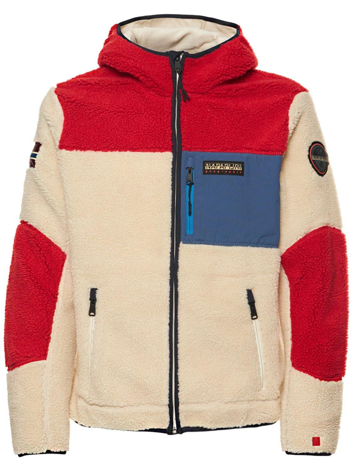 Napapijri Yupik Fzh 3 Full Zip Tech Fleece Jacket in Red for Men | Lyst UK