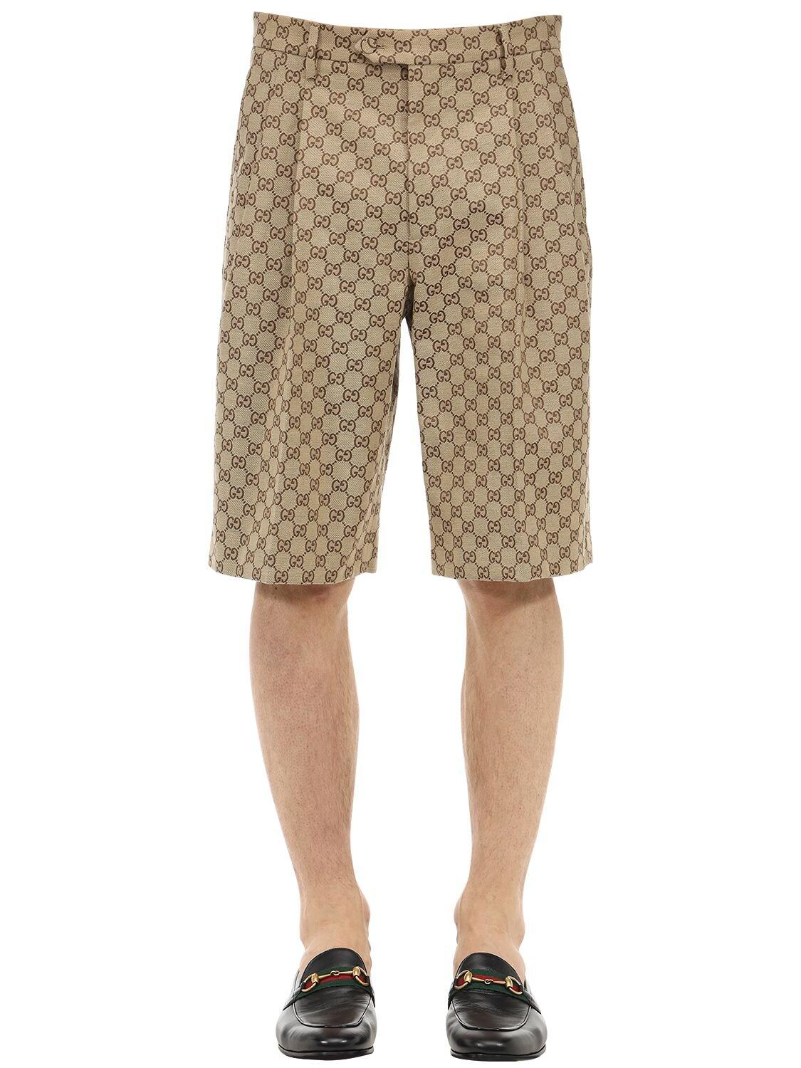 Gucci x The North Face GG Canvas Shorts Brown/Beige Men's - SS21 - US