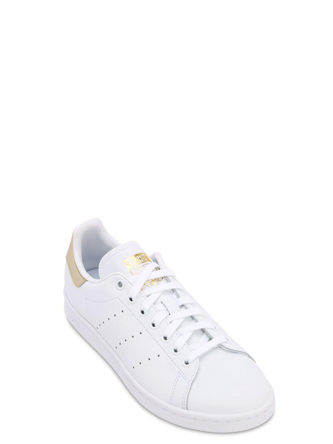 stan smith gold white