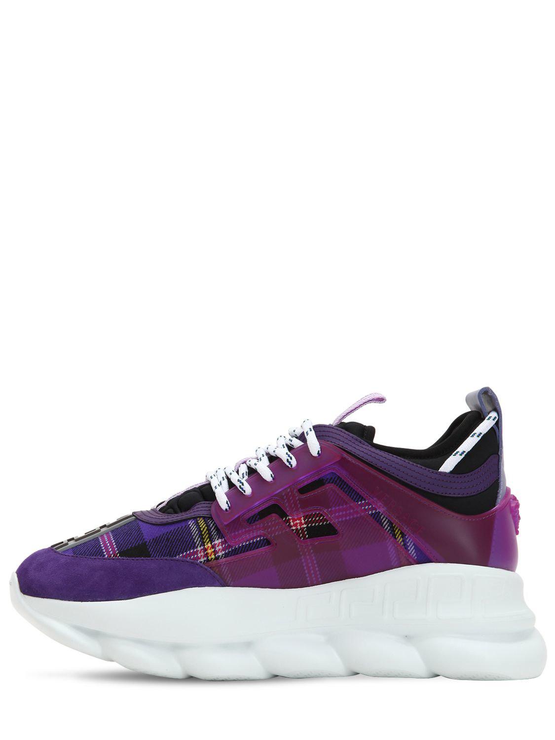 plaid versace sneakers