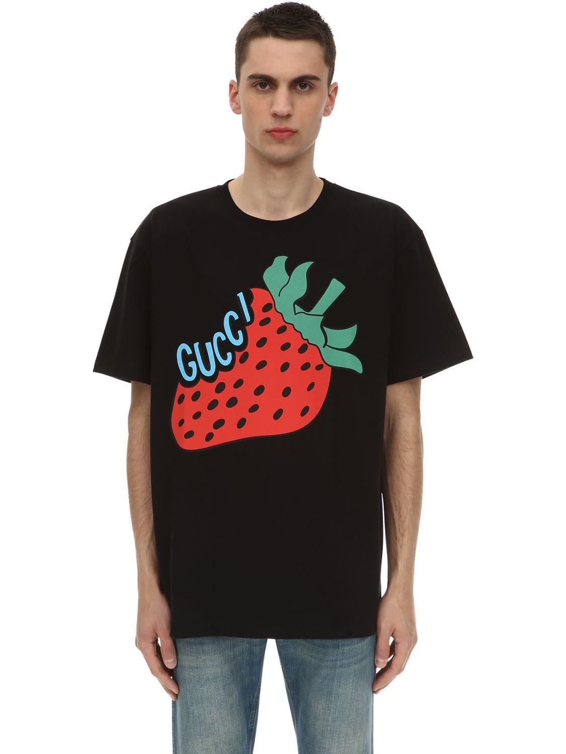 gucci t shirt strawberry