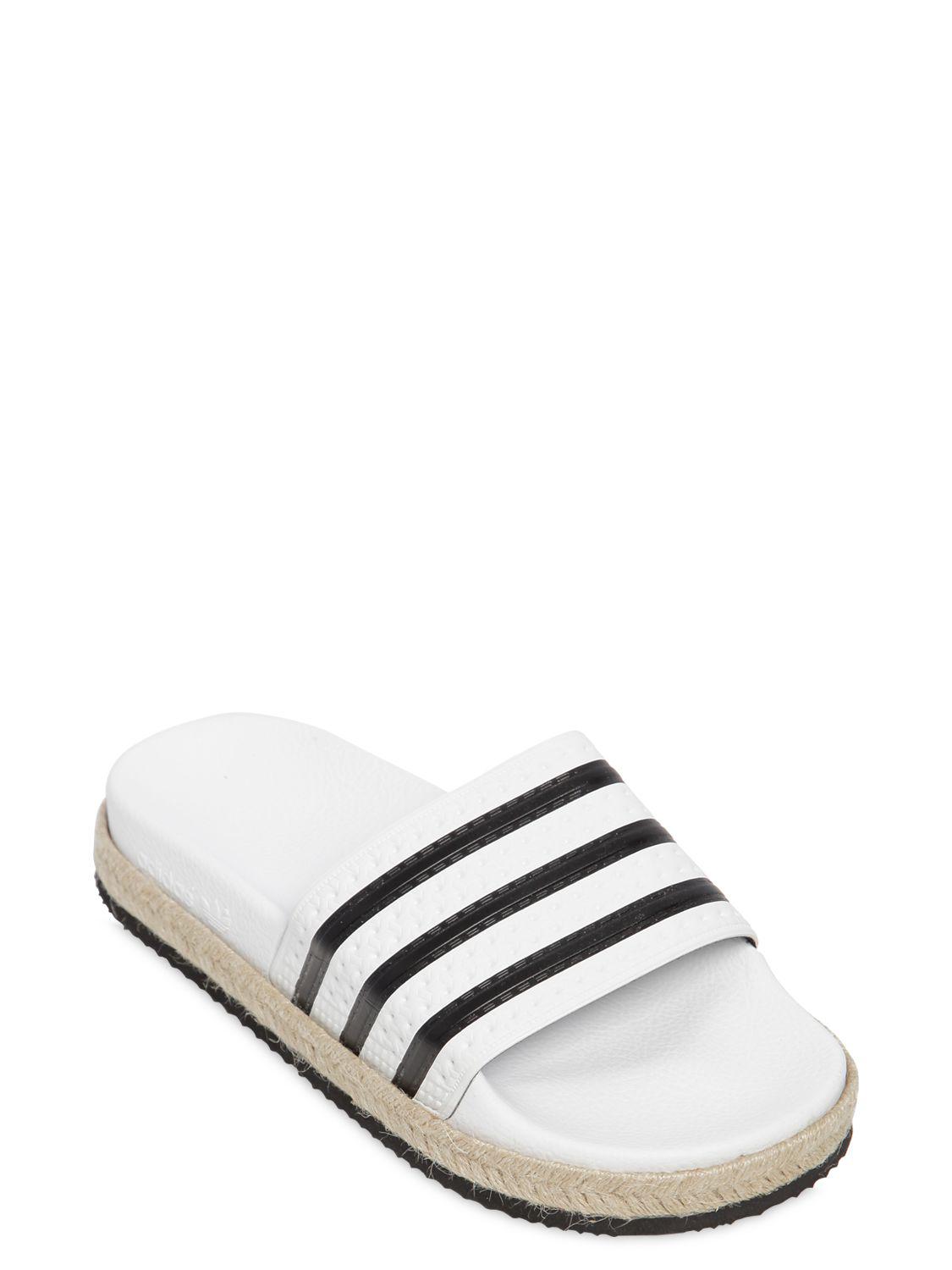 adidas striped slides