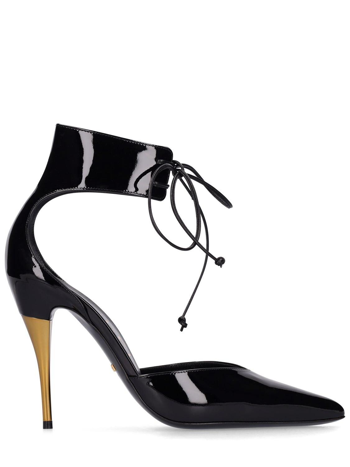 Zapatos de tacón de charol 90mm de Gucci de color Negro | Lyst
