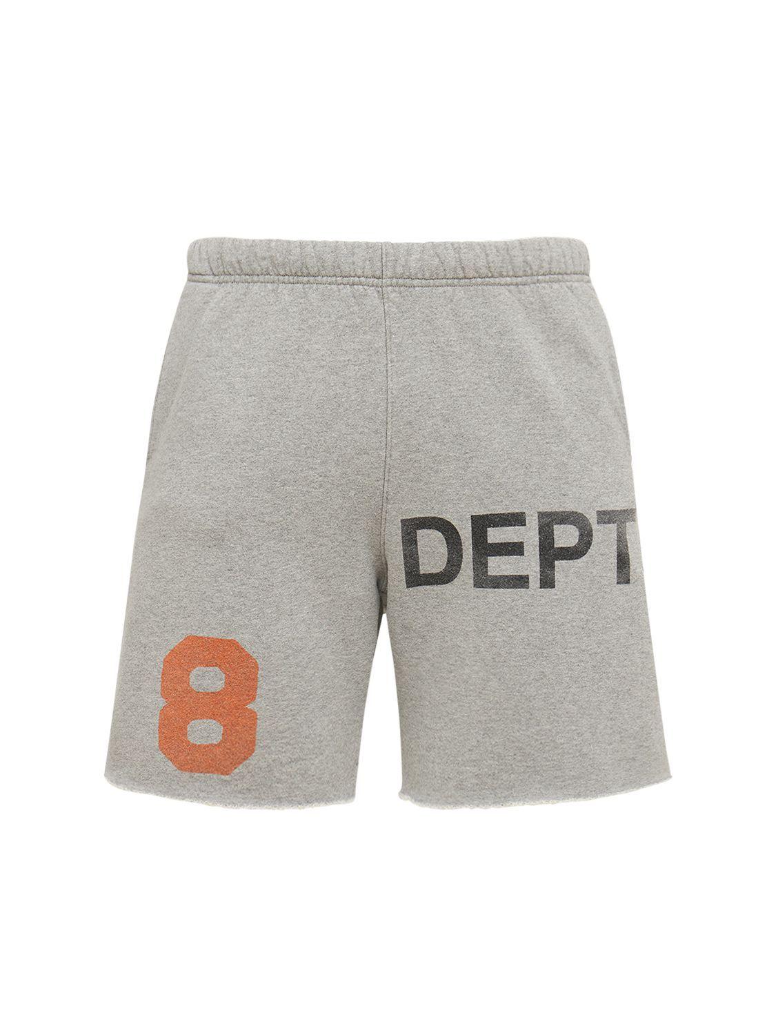 【GROVE】GRVB_PIG DYED LOGO SWEATSHORTS gallery-dept-GreyMulti-Logo-