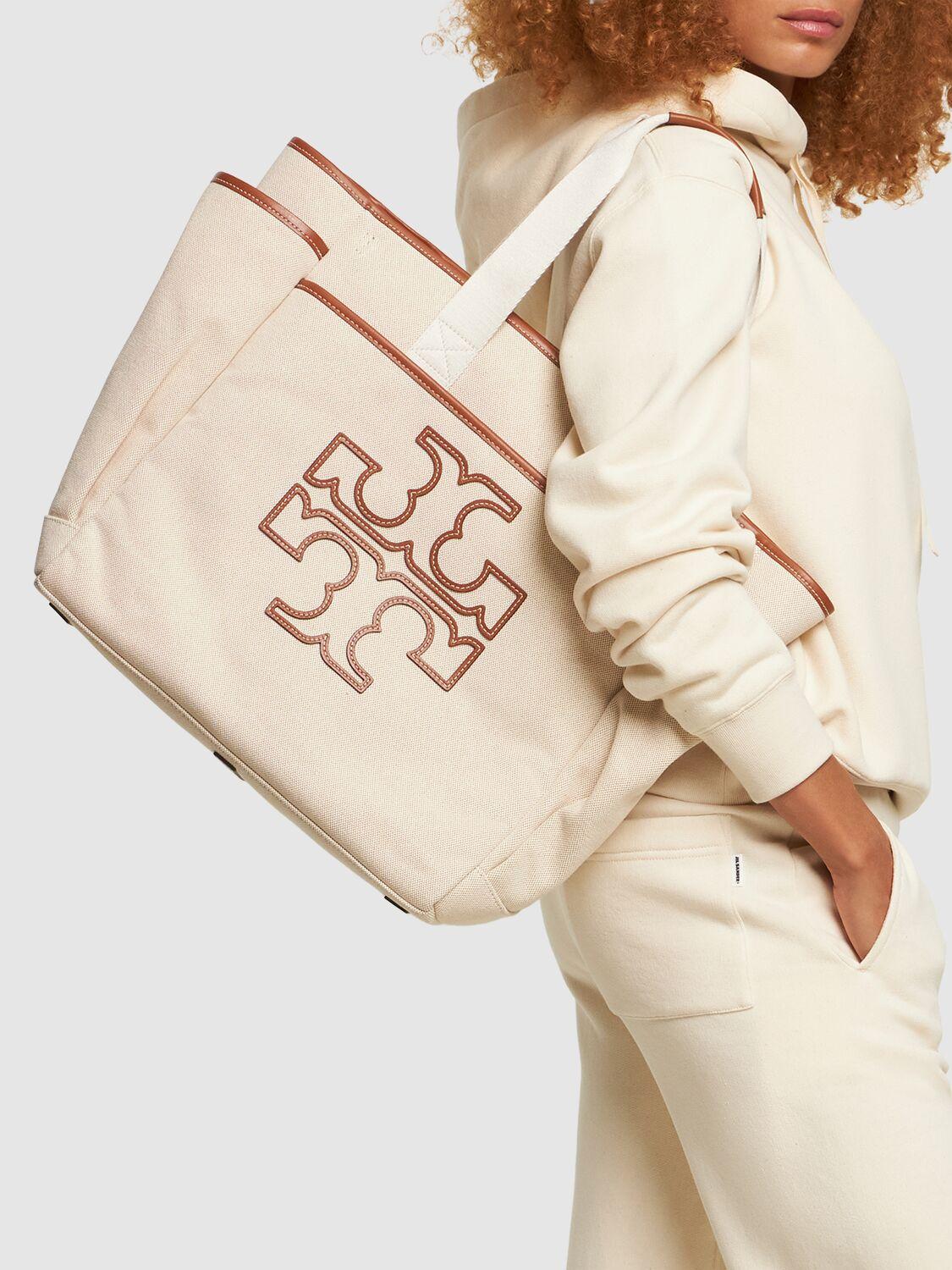 Tory Sport Convertible Two tone Tennis Tote in Natural Lyst UK