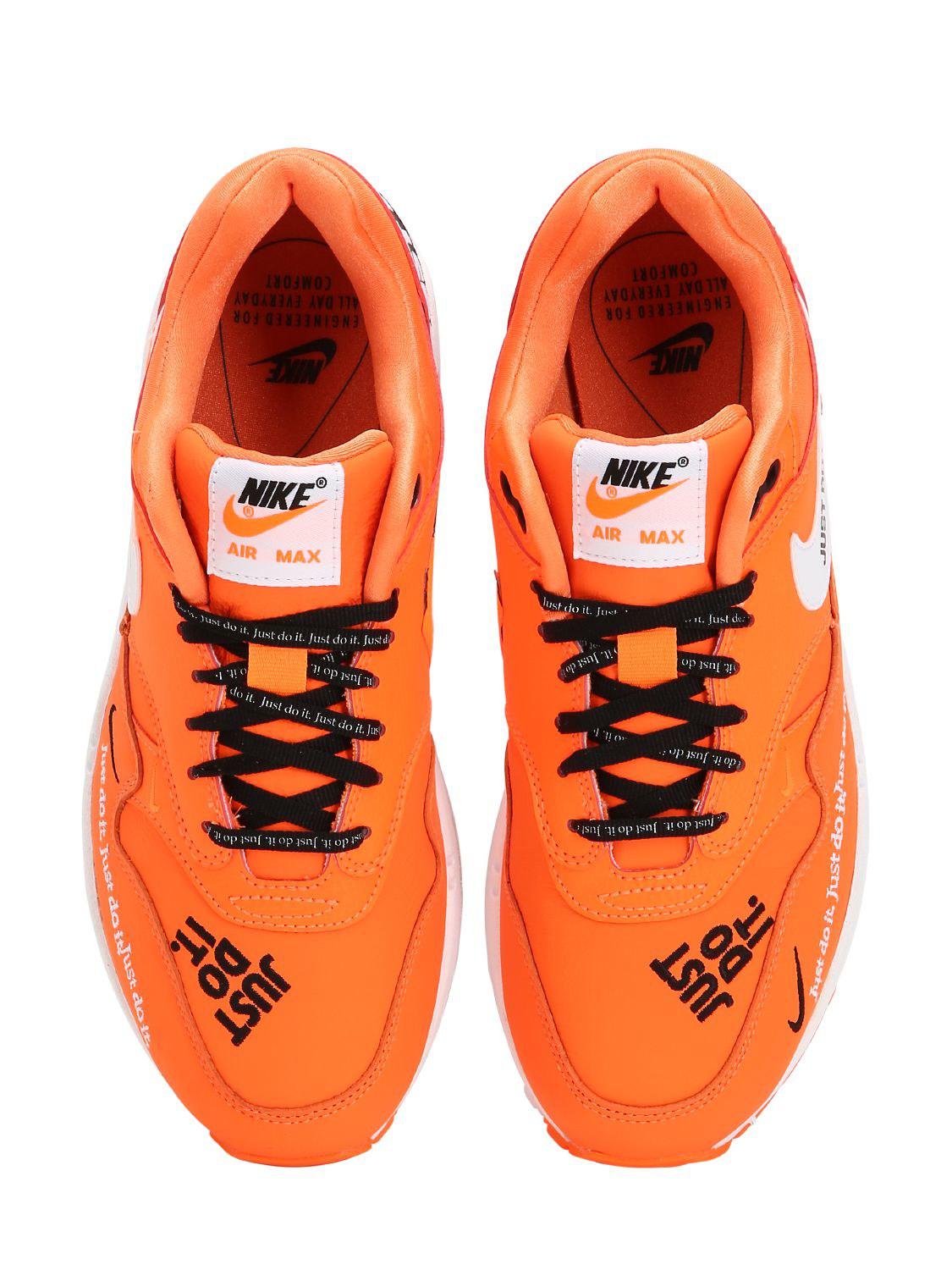 chance rainfall a million Nike Air Max 1 Just Do It Pack Orange for Men | Lyst