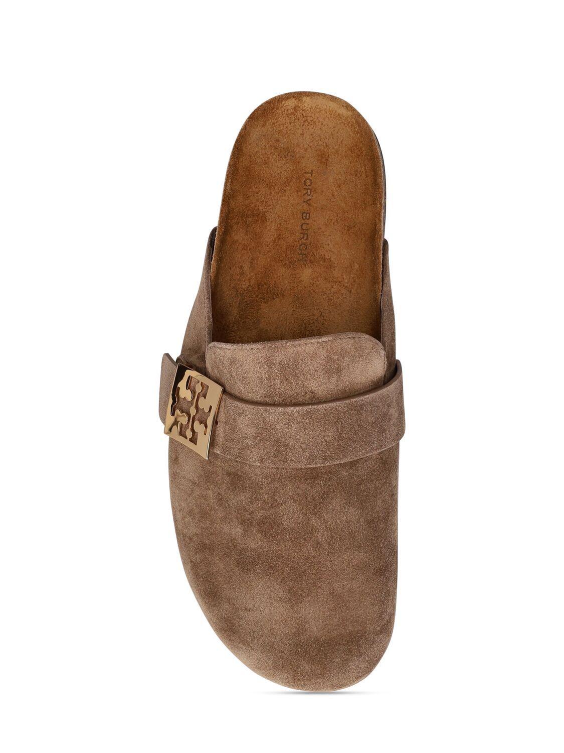 Tory burch suede hot sale mules