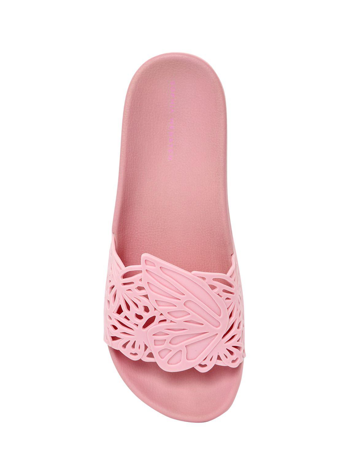 Sophia Webster Rubber Lia Butterfly Pool Slides in Pink & Purple (Pink) - Lyst