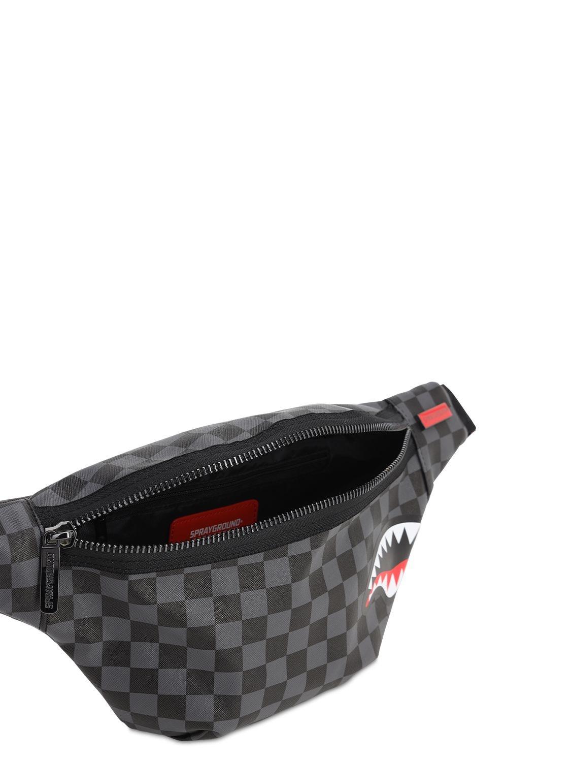 sprayground sharks in paris fanny pack