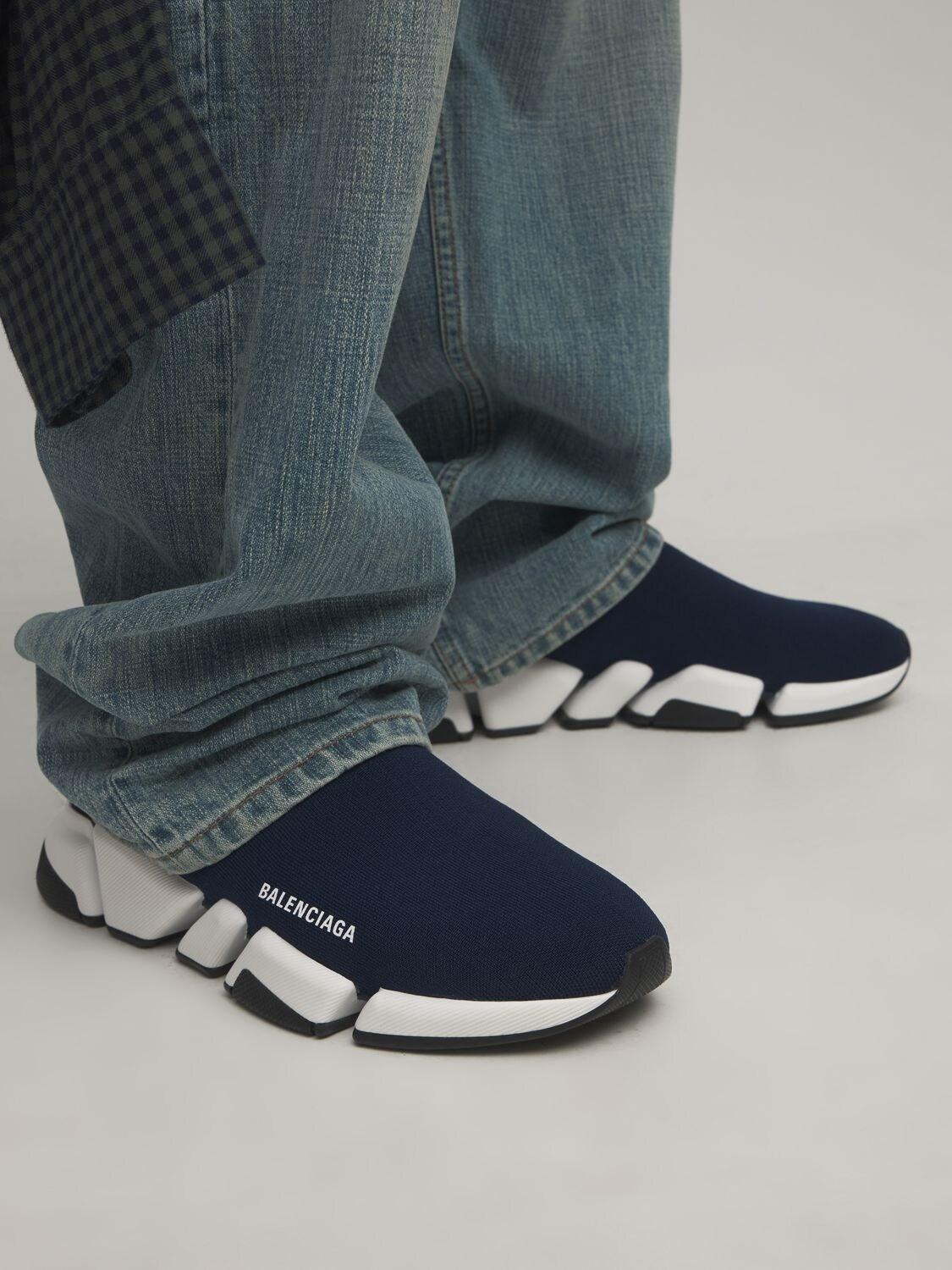 balenciaga sock shoes navy