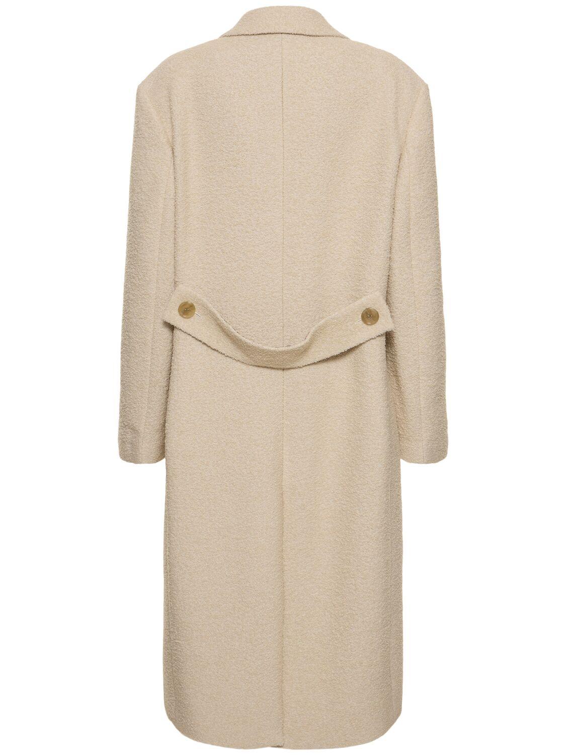 レディース Acne Studios ウールロングコート ベルト付き