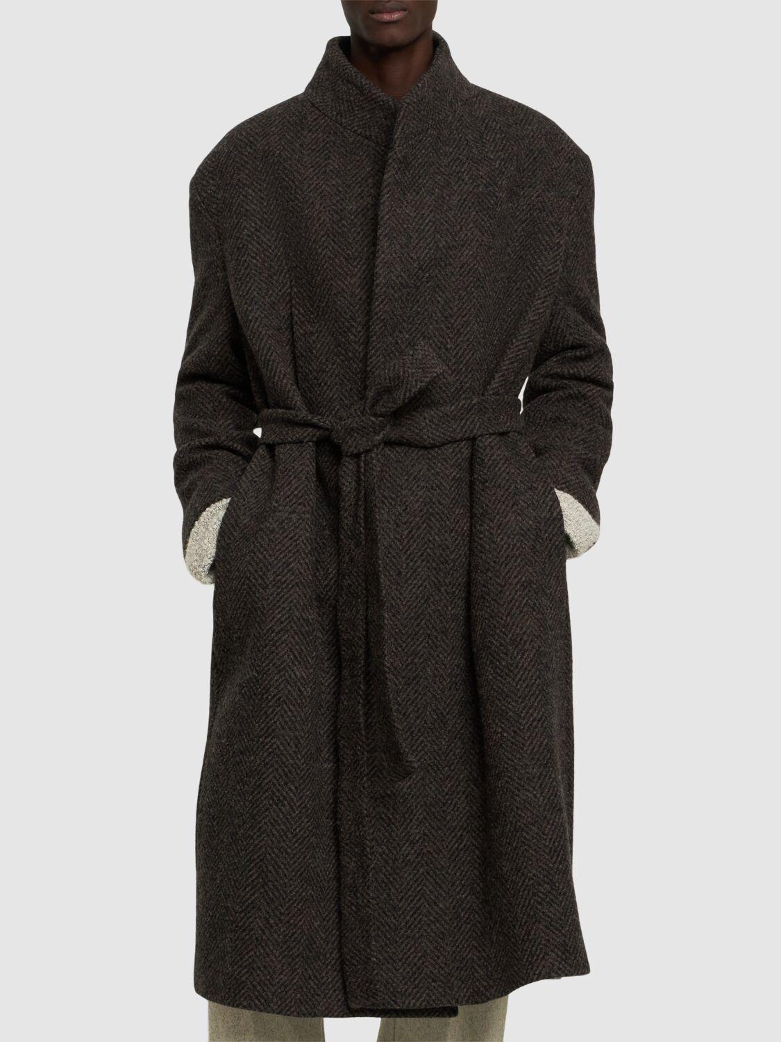FEAR OF GOD ブラックロングコート Rubber Hooded Long Jacket | Fear of God