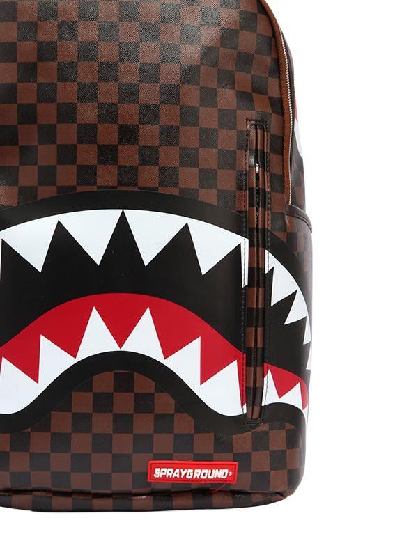 Sprayground Kids' Faux Leather Shark Central Backpack